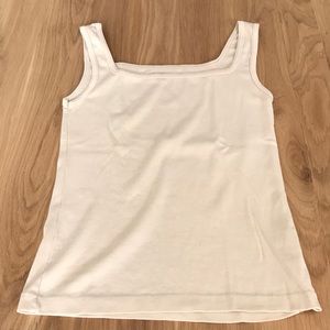 Street one, cream tank top, size large